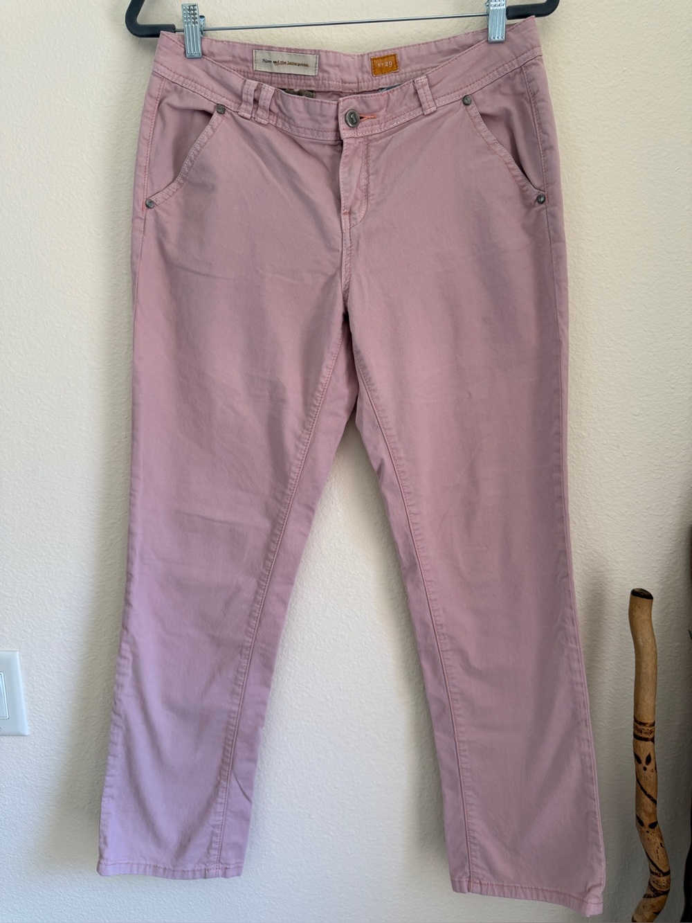 Pilcro Anthropologie Rose Pink Low Rise Chino Pants Y2K Size 29